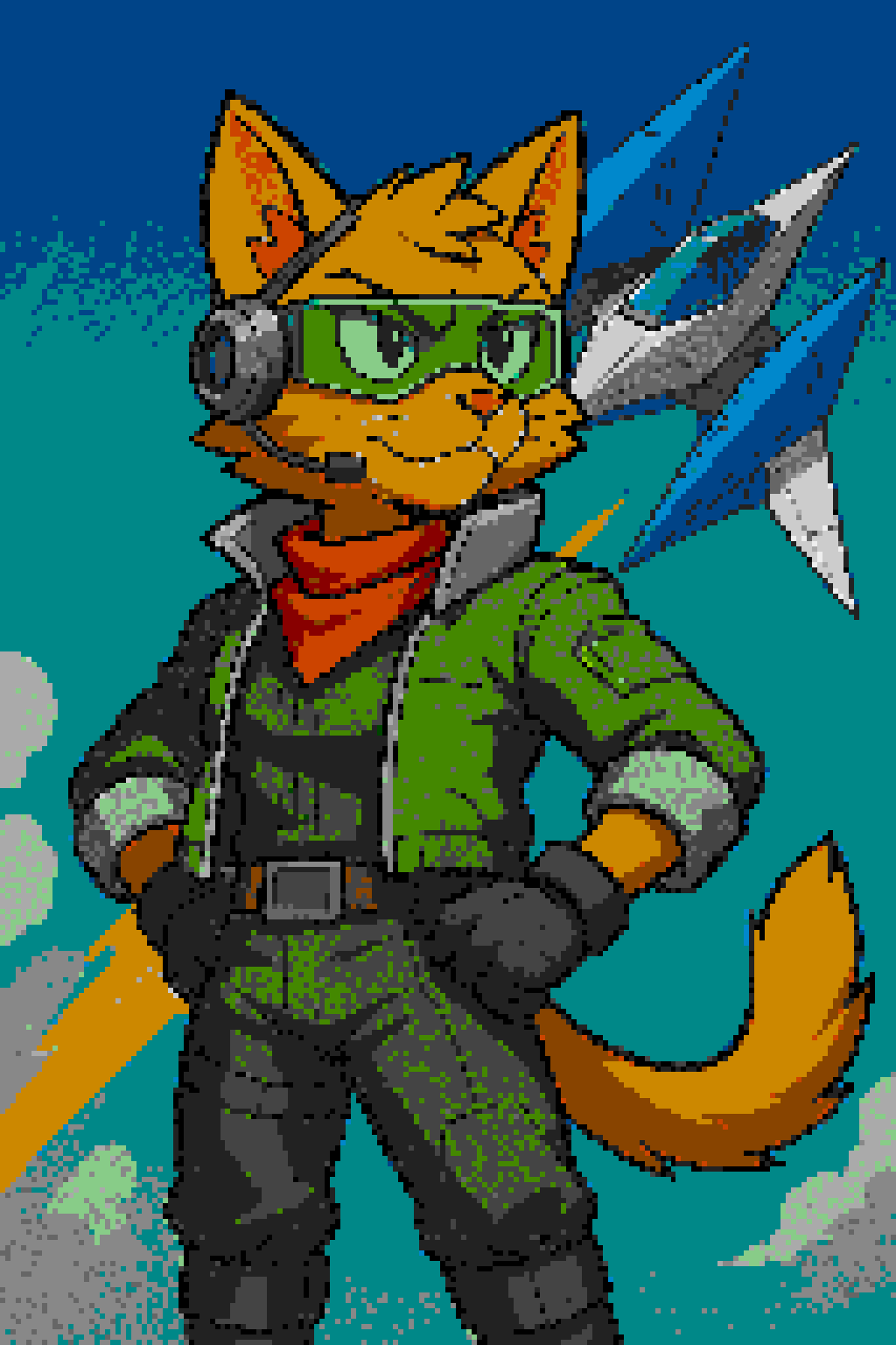 Pixelated cat